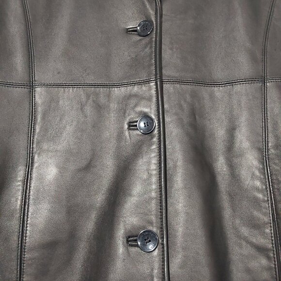 Vintage Wilson's Pelle Studio Thinsulate Leather Jacket Mid-Length Good Cond - L - Picture 3 of 16